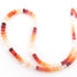 1 Long Strand Mexican Fire Opal Smooth Rondelles-  Semi Precious Plain Gemstone Rondelles Beads 4mm-6mm - 16.5 Inches - BR03254