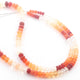 1 Long Strand Mexican Fire Opal Smooth Roundelles-  Semi Precious Plain Gemstone Rondelles Beads 4mm-6mm - 16.5 Inches - BR03254 - Tucson Beads