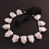 1  Strand White Silverite Faceted Briolettes  - Pentagon Shape Gemstone - 10mmx8mm - 20mmx13mm- 8.5 Inches BR01137