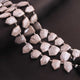 1  Strand White Silverite Faceted Briolettes  - Pentagon Shape Gemstone - 10mmx8mm - 20mmx13mm- 8.5 Inches BR01137 - Tucson Beads