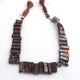 1  Strand Brown Jasper Faceted  Briolettes  -Rectangle Briolettes  -13mmx8mm-18mmx7mm -10 Inches BR03516 - Tucson Beads