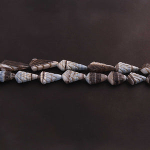 1  Strand Boulder Opal Carving  Briolettes  -Fancy Shape  Briolettes  -17mmx11mm-29mmx11mm  9 Inches BR03513 - Tucson Beads