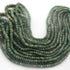 1  Long Strand  Emerald  Faceted Rondelles - Semi Precious Gemstone Rondelles Beads-3mm-6mm-18 Inches BR03233