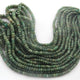 1  Long Strand  Emerald  Faceted Roundells - Semi Precious Gemstone Rondelles Beads-3mm-6mm-18 Inches BR03233 - Tucson Beads
