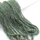 1  Long Strand  Emerald  Faceted Roundells - Semi Precious Gemstone Rondelles Beads-3mm-6mm-18 Inches BR03233 - Tucson Beads