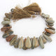 1  Strand Cats Eye Smooth Briolettes -Pear Shape  Briolettes -13mmx12mm -30mmx11mm-9.5 Inches BR1394 - Tucson Beads
