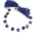 1 Strand Lapis Smooth Briolettes- Star Shape Gemstone Beads -8mm-  8 Inches BR4511