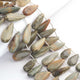 1  Strand Cats Eye Smooth Briolettes -Pear Shape  Briolettes -13mmx12mm -30mmx11mm-9.5 Inches BR1394 - Tucson Beads