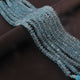 1 Strand Genuine Blue Topaz Faceted Rondelles-Semi Precious Gemstone Rondelles Beads 7mm-8mm -9 Inches BR03255 - Tucson Beads