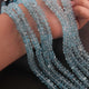 1 Strand Genuine Blue Topaz Faceted Rondelles-Semi Precious Gemstone Rondelles Beads 7mm-8mm -9 Inches BR03255 - Tucson Beads