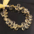 1 Strand  Lamon Quartz Faceted Briolettes -Pear Shape Gemstone Beads -11 mm-x8mm  7 Inches BR4515