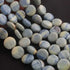 1 Strand Boulder Opal Smooth Briolettes -Coin Shape Beads -12mm-16mm-  8 Inches BR0414