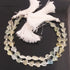 1 Strand Multi Aquamarine Faceted Briolettes -Heart Shape Gemstone Beads -7mm-  9 Inches BR04021