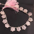 1 Strand Rose Quartz Faceted Briolettes -Star Shape Gemstone Beads -13 mm-7 Inches BR4518