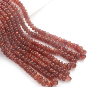 1  Long Strand Sun Stone Faceted Roundelles - Semi Precious Gemstone  Roundelles Beads 5mm- 10mm- 16 Inches BR03253 - Tucson Beads