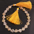1 Strand  Golden Rutile Faceted Briolettes -Heart Shape Gemstone Beads -9 mm-  8 Inches BR04012