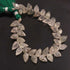 1 Strand Green Rutile Faceted Briolettes -Tear Drop Gemstone Beads -10 mm- 7Inches BR4526