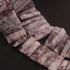 1 Strand  Lilac Jasper Faceted Briolettes - Rectangle  Shape Briolettes -21mmx7mm-22mmx8mm-9 Inches BR0402