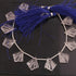 1   Strand Crystal Smooth Briolettes  -Carved Fancy Shape Briolettes- 18mmx16mm - 7 Inches BR4506