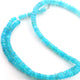 1 Long Strand Blue Ethiopian Opal Faceted Roundelles- Semi Precious Gemstone Beads - 4mm- 16 Inches BR03236 - Tucson Beads