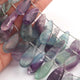1 Strand Fluorite Smooth Briolettes - Pear Shape  17mmx9mm-39mmx9mm 9 Inches BR0430 - Tucson Beads