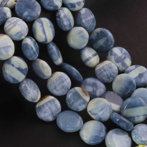 1 Strand Boulder Opal Smooth Briolettes -Coin Shape Beads -13mm-19mm-  7.5 Inches BR0432 - Tucson Beads