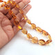 AAA Quality Citrine Tumble Shape Smooth Beads Necklace - Necklace With Lobster Lock  -Single Wrap Necklace - Gemstone Necklace - 11mmx11mm - 25mmx15mm - 25 Inches-BR03252 - Tucson Beads