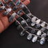 1 Strand Dandrite Opal Faceted Briolettes - Pear Shape Briolettes  16mmx11mm-19mmx10mm 8 Inches BR0436