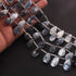 1 Strand Dandrite Opal Faceted Briolettes - Pear Shape Briolettes  17mmx13mm-23mmx13mm 8 Inches BR03330