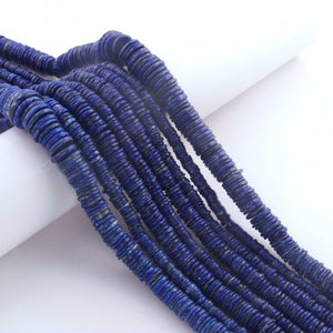 1  Strand Lapis Lazuli Smooth Briolettes - Wheel shape Beads - 16mmx4mm- 14 Inches BR01682 - Tucson Beads