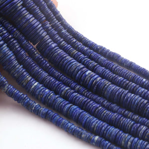 1  Strand Lapis Lazuli Smooth Briolettes - Wheel shape Beads - 16mmx4mm- 14 Inches BR01682 - Tucson Beads