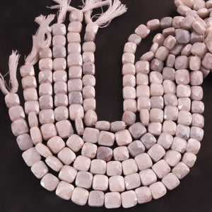 1 Strand White Silverite Faceted Briolettes  -Cube Shape Briolettes  9mmX9mm-12mmx11mm  9.5 Inches BR2779 - Tucson Beads