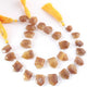 1 Strand  Yellow Opal Briolettes - Pentagon Shape Faceted Beads Briolettes-13mmx10mm-19mmx13mm 8 Inches BR4032 - Tucson Beads
