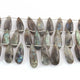 1 Strand Labradorite Faceted Briolettes - Long Pear Shape  Briolettes - 19mmx9mm- 34mmx9mm-9 Inches- BR02302 - Tucson Beads