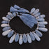 1  Strand  Boulder Opal  Smooth Briolettes  - Long Pear Briolettes Beads -17mmx8mm-33mmx11mm 8 Inches - BR02537