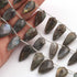 1 Strand  Labradorite Faceted Briolettes - Arrowhead Shape  Briolettes -17mmx10mm- 23mx12mm-9 Inches BR02119