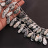 1 Strand Moss Agate Smooth Briolettes-  Pear Shape Briolettes 20mmx9mm- 31mmx9mm - 10.5 Inches BR1175