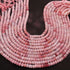 1  Strand Shaded Pink Opal  Faceted Rondelles Beads   -4mm-5mm-14 Inches - BR02210