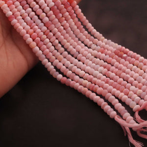 1  Strand Shaded Pink Opal  Faceted Rondelles Beads  - Round Beads -4mm-5mm-14 Inches - BR02210 - Tucson Beads