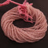 1 Strand Rose Quartz Faceted Rondells -Semi Precious Gemstone Rondells Beads- 2mm-4mm - 13 Inches BR03279