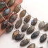 1 Strand  Labradorite Faceted Briolettes - Marquise Shape  Briolettes -18mmx10mm-21mmx10mm -9 Inches BR02120