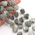 1 Strand Seraphinite Faceted Briolettes - Heart Shape Briolettes -15mmx15mm-18mmx18mm-9.5 Inches BR03522
