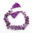 1 Strand  Amethyst Smooth Briolettes - Amethyst Smooth  Pear & Heart Shape Gemstone Briolettes - 6mm x4mm-13mmx10mm-8 Inches BR4377