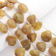 1  Strand  Yellow Opal Faceted Briolettes -Heart Shape  Briolettes - 12mmx11mm-18mmx18mm 8 Inches BR01444 - Tucson Beads