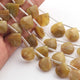 1  Strand  Yellow Opal Faceted Briolettes -Heart Shape  Briolettes - 12mmx11mm-18mmx18mm 8 Inches BR01444 - Tucson Beads