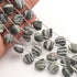 1 Strand Seraphinite Faceted Briolettes - Heart Shape Briolettes -11mmx10mm-15mmx12mm-9 Inches BR03523