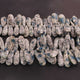 1 Strand Beautiful K2 Jasper Faceted  Briolettes - Long Pear Shape Briolettes-  25mmx8mm-33mmx11mm 8 Inches BR303 - Tucson Beads