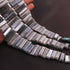 1 Strand Blue Silverite Faceted Briolettes -Rectangle Bar Shape Briolettes -  9mmx8mm-31mmx9mm 9.5 Inches BR0708