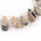 1 Strand Multi Stone Smooth Briolettes - Assorted Shape Mix Stone Briolettes - 13mmx9mm-19mmx10mm - 9 Inches BR2152 - Tucson Beads