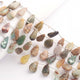 1 Strand Multi Stone Smooth Briolettes - Assorted Shape Mix Stone Briolettes - 13mmx9mm-19mmx10mm - 9 Inches BR2152 - Tucson Beads